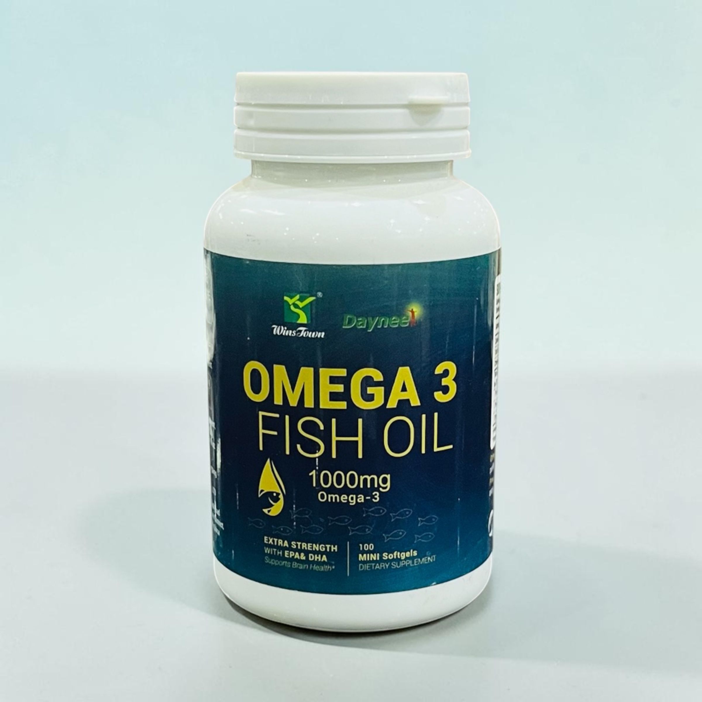 WINS TOWN OMEGA 3 FISH OIL 1000MG X100 SOFTGELS